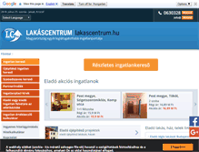 Tablet Screenshot of lakascentrum.hu